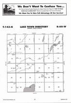 Lake Town Township, Lake Benson, Directory Map, Barnes County 2007